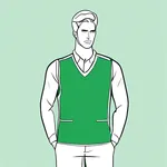 green sleeveless sweater vest image